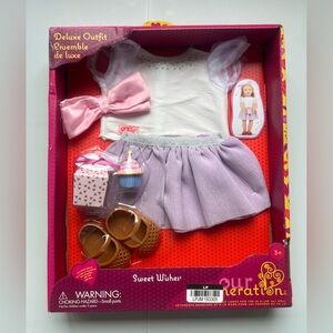 Our Generation Sweet Wishes Fashion Outfit with Cupcake for 18" Dolls
